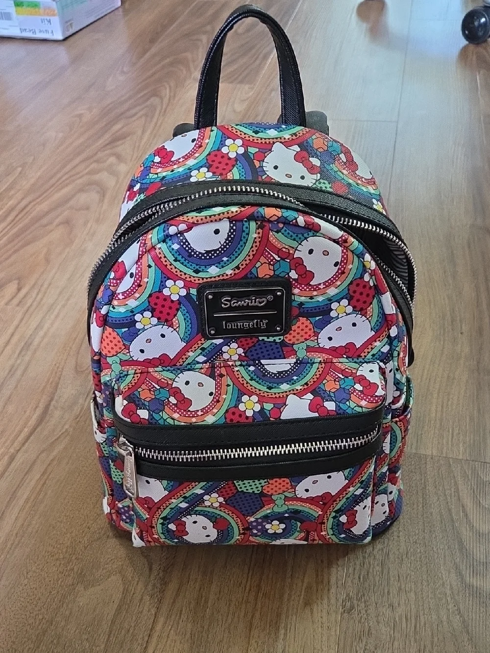 Sanrio Loungefly Hello Kitty Pattern Mini Backpack - Multi-Color